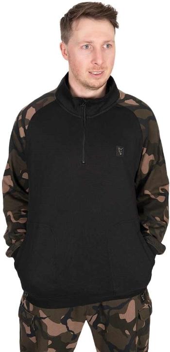 Fox Fishing Mikina LW Black/Camo Qtr Zip - XL