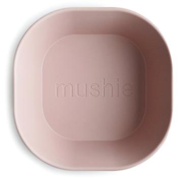 Mushie Square Dinnerware Bowl miska Blush 2 ks