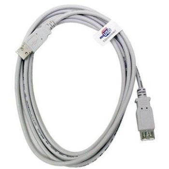 OEM USB 2.0 predlžovací 5 m AA sivý (11928962)