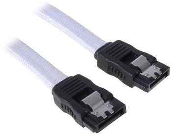 Bitfenix pevný disk prepojovací kábel [1x SATA zásuvka 7-pólová - 1x SATA zásuvka 7-pólová] 30.00 cm biela, čierna