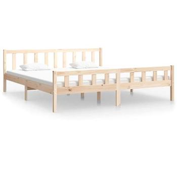Rám postele masívne drevo 160 × 200 cm, 810689