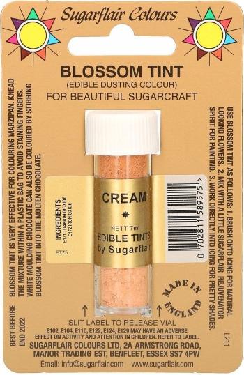 Prachová farba CREAM, 7 ml - Sugarflair Colours