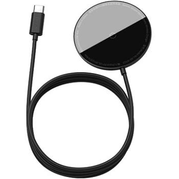Baseus Mini Magnetic Wireless Charger USB-C kable 1,5 m 15 W Black (WXJK-F01)