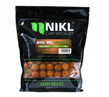 Nikl hotové boilie attractive devill krill - 1 kg 20 mm