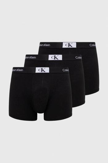 Boxerky Calvin Klein Underwear 3-pak pánske, čierna farba