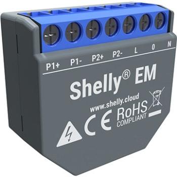 Shelly EM, meranie spotreby až 2× 120 A, 1 výstup (SHELLY-EM)
