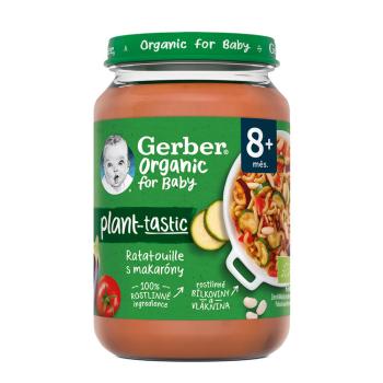 GERBER Organic 100 % rastlinný príkrm ratatouille s makarónmi 190 g