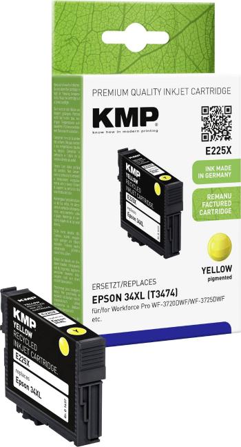 KMP Ink cartridge náhradný Epson T347434XL kompatibilná Single žltá E225X 1637,4009