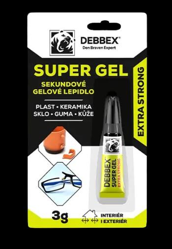 DEBBEX SUPER GEL - Sekundové gélové lepidlo 0,003 kg