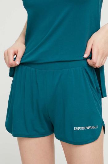 Plážové šortky Emporio Armani Underwear dámske, zelená farba