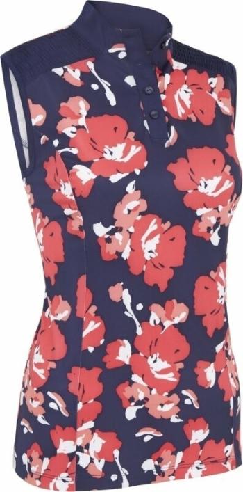 Callaway Women Large Scale Floral Peacoat S Polo košeľa