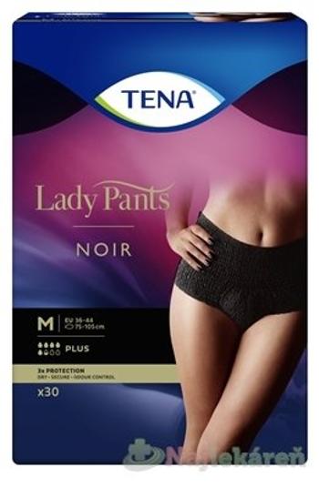 TENA Lady Pants Plus Noir M čierne dámske naťahovacie inkontinenčné nohavičky 30ks