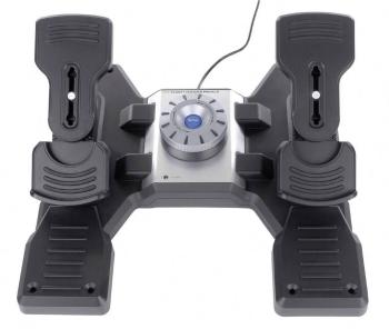 Logitech Gaming Saitek Pro Flight Rudder Pedals PZ35 pedále pre letecký simulátor USB PC čierna