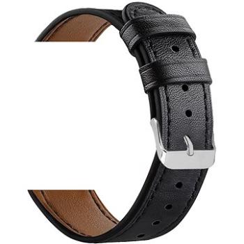 Eternico Leather Band universal Quick Release 20mm čierny (AET-SMQRLEA25B-20)