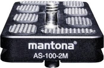 Mantona mantona AS-100-2M Schnellwechselplatte doska pre rýchlu výmenu Vonkajší závit=1/4", 3/8"
