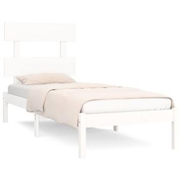 Rám postele biely masívne drevo 90 × 200 cm, 3104659