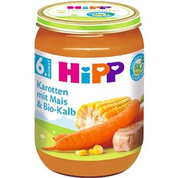 HiPP BIO Mrkva s kukuricou a BIO teľacím mäsom 6× 190 g (4062300260801)