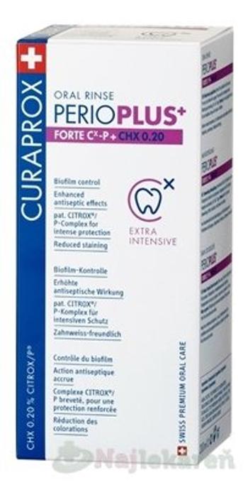 Curaprox Perio Plus+ FORTE CHX 0,20% ústna voda s chlórhexidínu a citroxom 200 ml