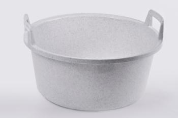 ALFA PLASTIK - Škopok 43x19cm granit biely 15l