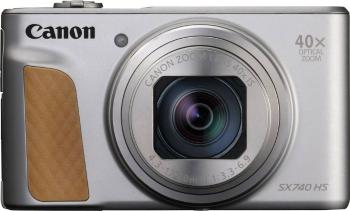 Canon PowerShot SX740 HS digitálny fotoaparát 20.3 Megapixel Zoom (optický): 40 x strieborná  4K video, bluetooth, otočn