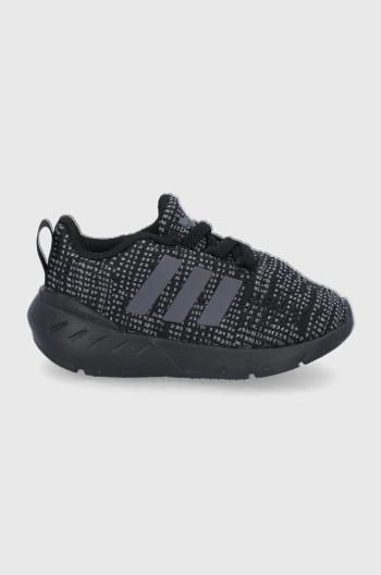 Detské topánky adidas Originals Swift Run 22 El I GW8167 čierna farba