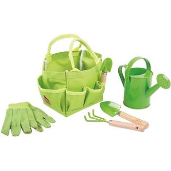 Bigjigs Toys Záhradná súprava náradie v plátennej taške zelené (691621652794)