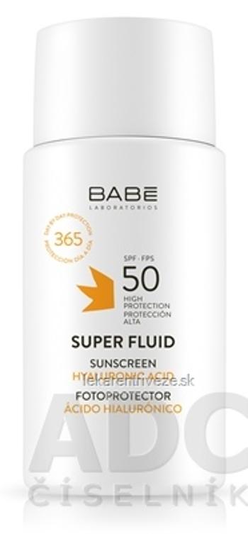 BABÉ SUPER FLUID SPF50 číry fluid s ochranným faktorom pre všetky typy pleti 1x50 ml