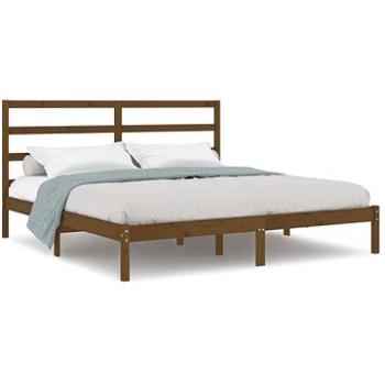 Rám postele medovo hnedý masívna borovica 200 × 200 cm, 3104956