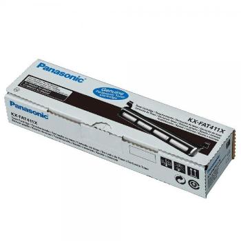 Panasonic originál toner KX-FAT411X, black, 2000str., Panasonic KX-MB2000, 2010, 2025, 2030, 2061, O, čierna