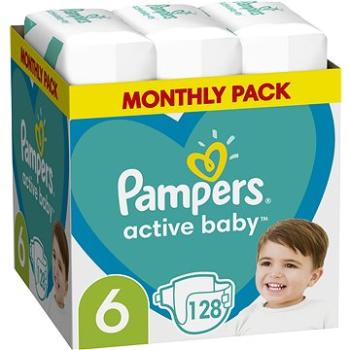 PAMPERS Active Baby veľkosť 6, Monthly Pack 128 ks (8006540032688)