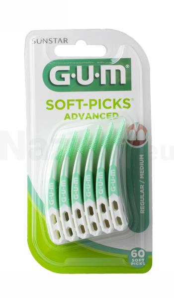 GUM Soft Picks Advanced Regular medzizubné kefky 60 ks