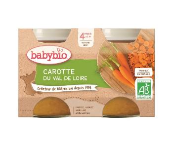 BABYBIO Príkrm mrkva (2x 130 g)