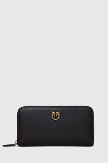 Kožená peňaženka Pinko dámsky, čierna farba