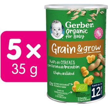 GERBER Organic chrumky arašidové 5× 35 g (8445290189073)