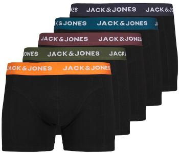 Jack&Jones 5 PACK - pánske boxerky JACOLIVER 12259103 Black L