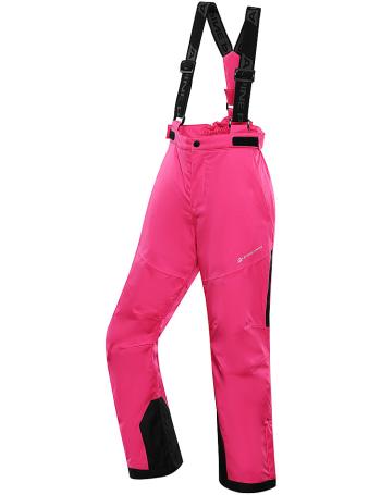 Detské lyžiarske nohavice s membránou ptx ALPINE PRE OSAGO pink glo vel. 140-146