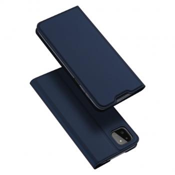 Dux Ducis Skin Pro knižkové kožené puzdro na Samsung Galaxy A22 5G, modré