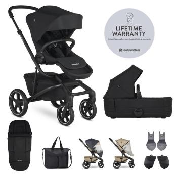 EASYWALKER SET XXL kočík kombinovaný Jimmey Pepper Black s príslušenstvom,EASYWALKER Kočík kombinovaný Jimmey Pepper Black XXL RWS