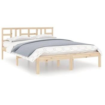 Rám postele masívne drevo 200 × 200 cm, 3105425