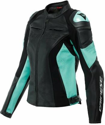 Dainese Racing 4 Lady Black/Acqua Green 46 Kožená bunda