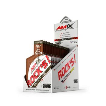 Amix Rock's Energy Gel - s kofeinem Příchuť: Peach Tea, Balení(g): 20x32g