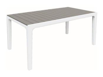 Stôl záhradný KETER Harmony White/Light Grey