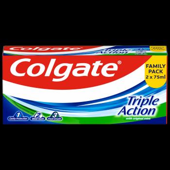 COLGATE zubná pasta Triple Action 2 x 75 ml