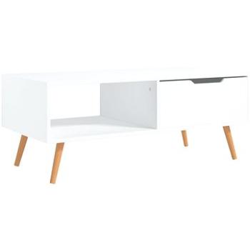 SHUMEE Konferenčný stolík biely 100 × 49,5 × 43 cm drevotrieska, 326786