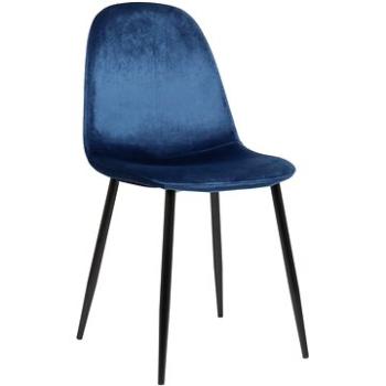 BHM Germany Jídelní židle Napier, samet, modrá (C1006331)