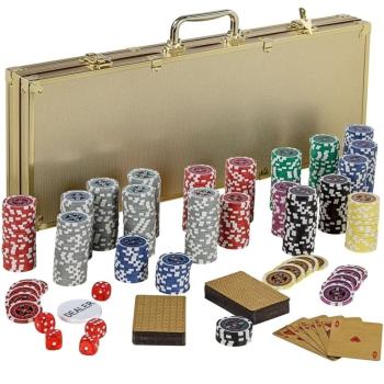 GamesPlanet Poker set Gold Edition, 500 laser  žetónov