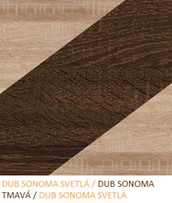 WIP Komoda NOTTI  | 03 Farba: Dub sonoma svetlá / dub sonoma tmavá / dub sonoma svetlá