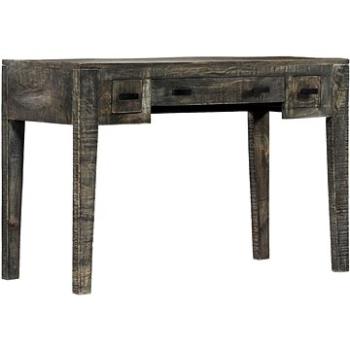 Písací stôl čierny 110 × 50 × 75 cm masívne mangovníkové drevo (247913)