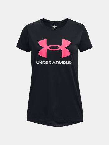 Under Armour Tech Solid Print Fill BL SSC Tričko detské Čierna