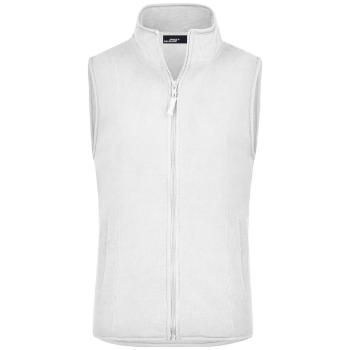 James & Nicholson Dámska fleecová vesta JN048 - Biela | XL